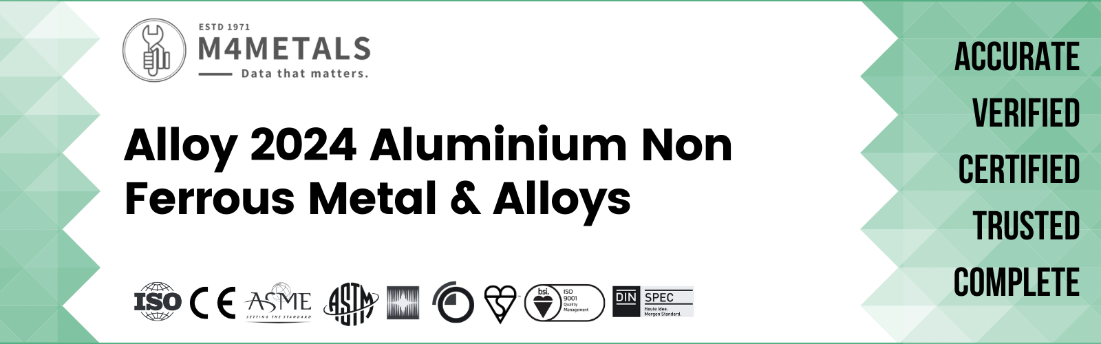 Aluminium Alloy 2024 Chemical Composition Properties, Grade, Tables and Pdf