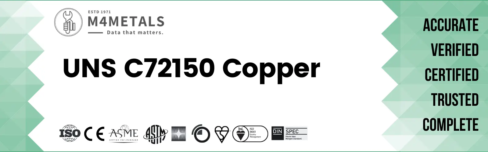 UNS C72150 Copper