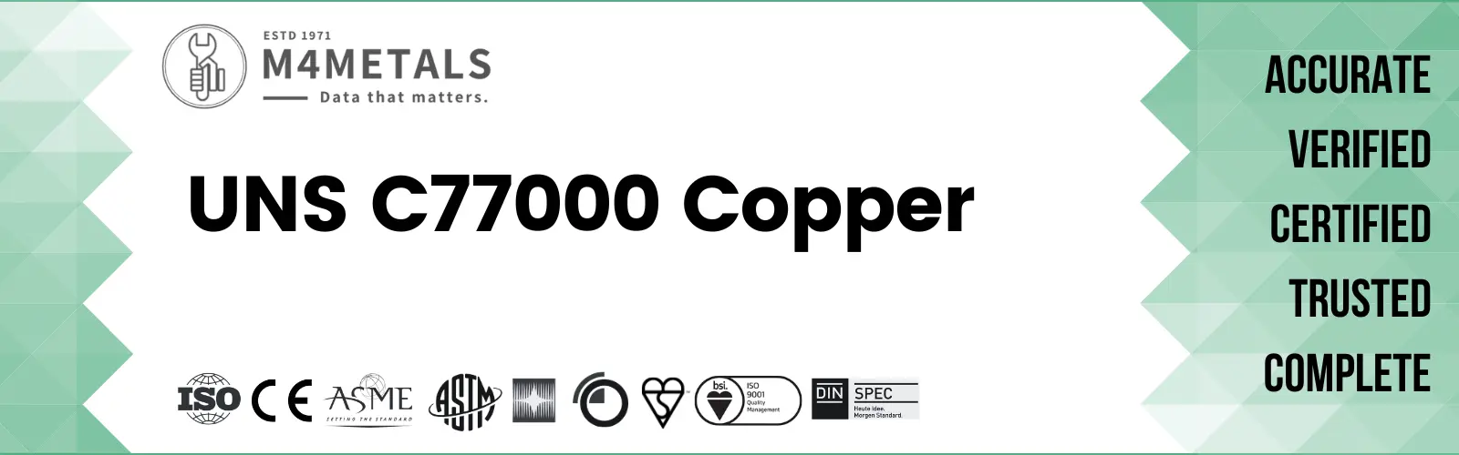 UNS C77000 Copper