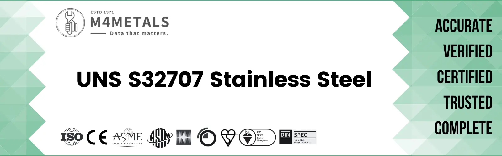 UNS S32707 Super Duplex Stainless Steel